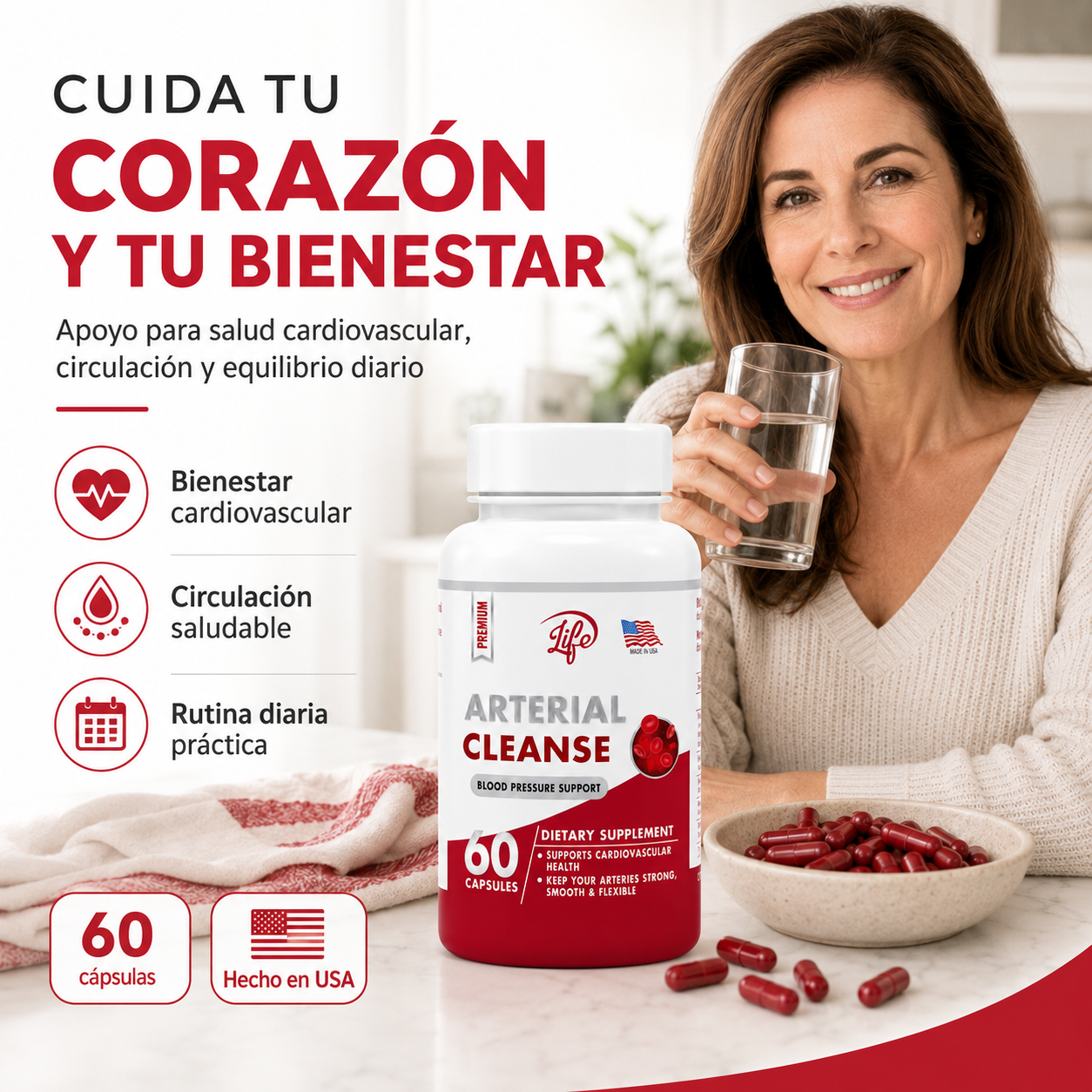 Arterial Cleanse – Fórmula Natural con Ajo y Espino Blanco 2| Complemento Alimenticio | Envío Gratis RD