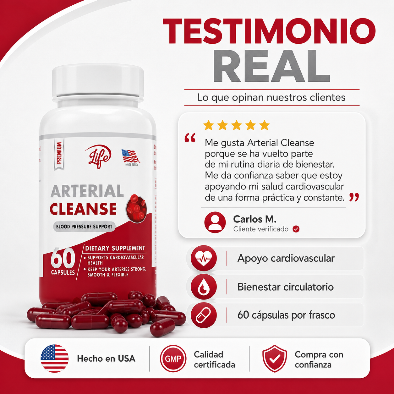 Arterial Cleanse – Fórmula Natural con Ajo y Espino Blanco 2| Complemento Alimenticio | Envío Gratis RD