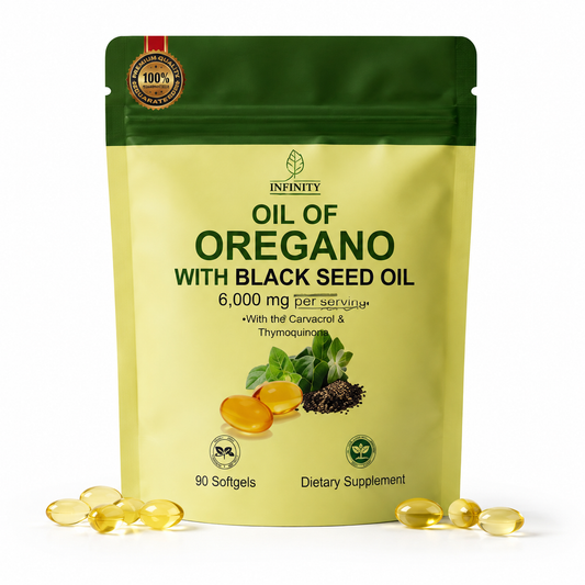 ACEITE DE OREGANO + SEMILLA NEGRA 6,000 MG